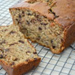 Whole Grain Peanut Butter Chocolate Chip Banana Bread