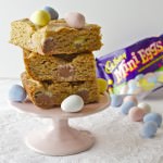 Peanut Butter Chocolate Mini Egg Blondies