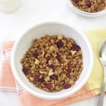 Double Peanut Butter Granola with Cranberries