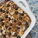 Blueberry Morning Glory Baked Oatmeal