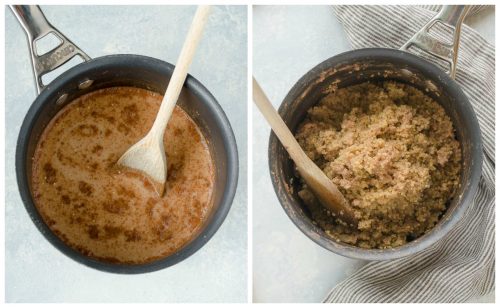 Quinoa porridge process collage