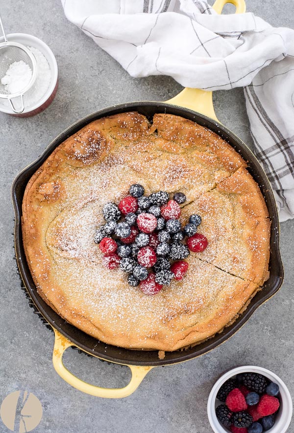 Mixed Berry Dutch Baby Pancake - Flavor the Moments