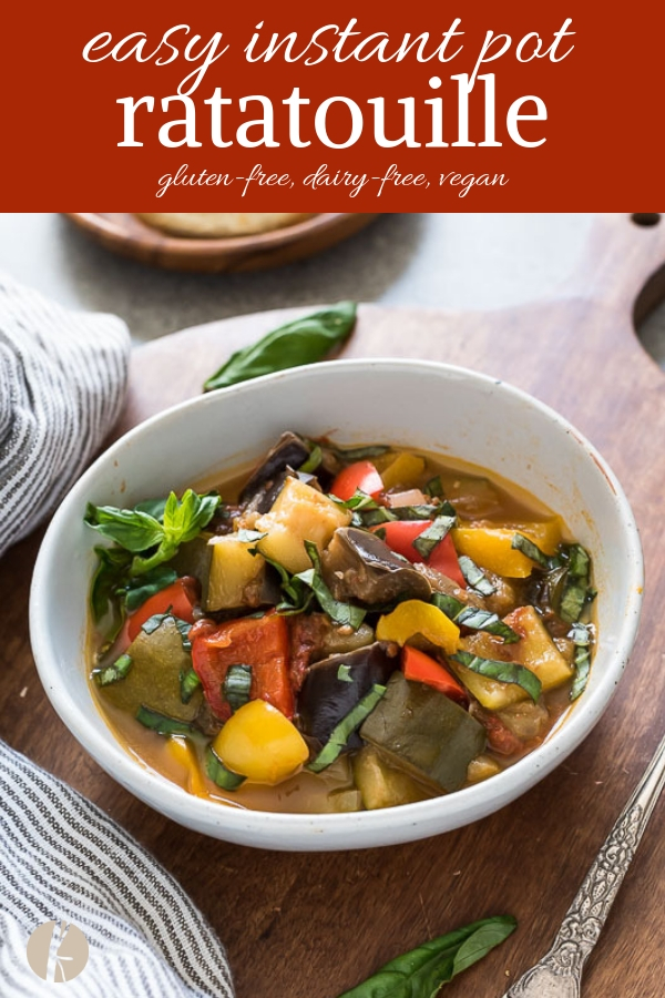 Easy Instant Pot Ratatouille is a classic french vegetable stew made with the pressure cooker in under 30 minutes!