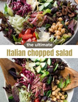 Ultimate Italian chopped salad short collage pin