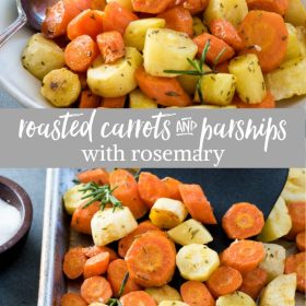 roasted carrots and parsnips collage