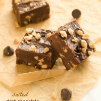 Toffee fudge on parchment paper