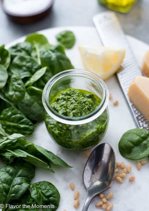How to Make Pesto Sauce (with any greens!) Flavor the Moments