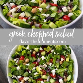 Greek salad recipe collage pin