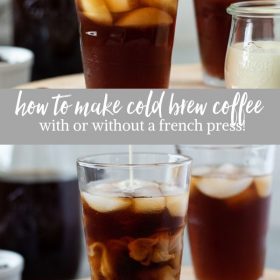 cold brew coffee recipe collage