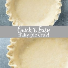 flaky pie crust collage
