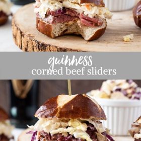 Guinness Corned Beef Sliders collage