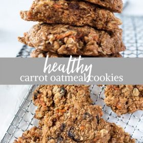 carrot oatmeal cookies collage
