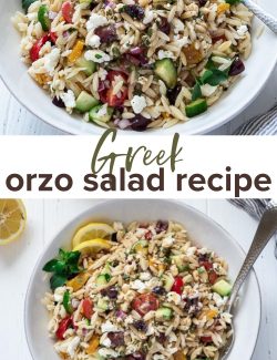 Greek orzo salad recipe