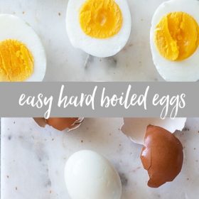 hard boiled eggs collage pin
