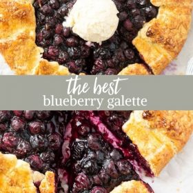blueberry galette collage pin
