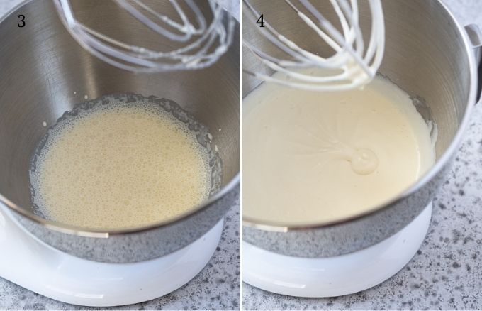 How to make homemade whipped cream process collage 2
