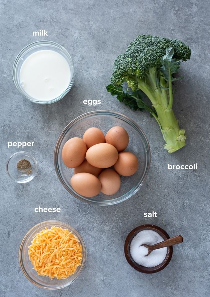 Crustless broccoli quiche recipe ingredients
