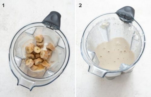 How to make a banana smoothie collage