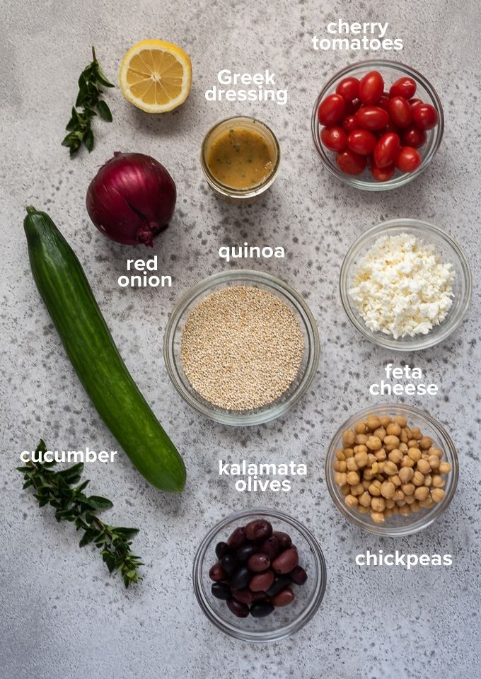 Greek quinoa salad recipe ingredients