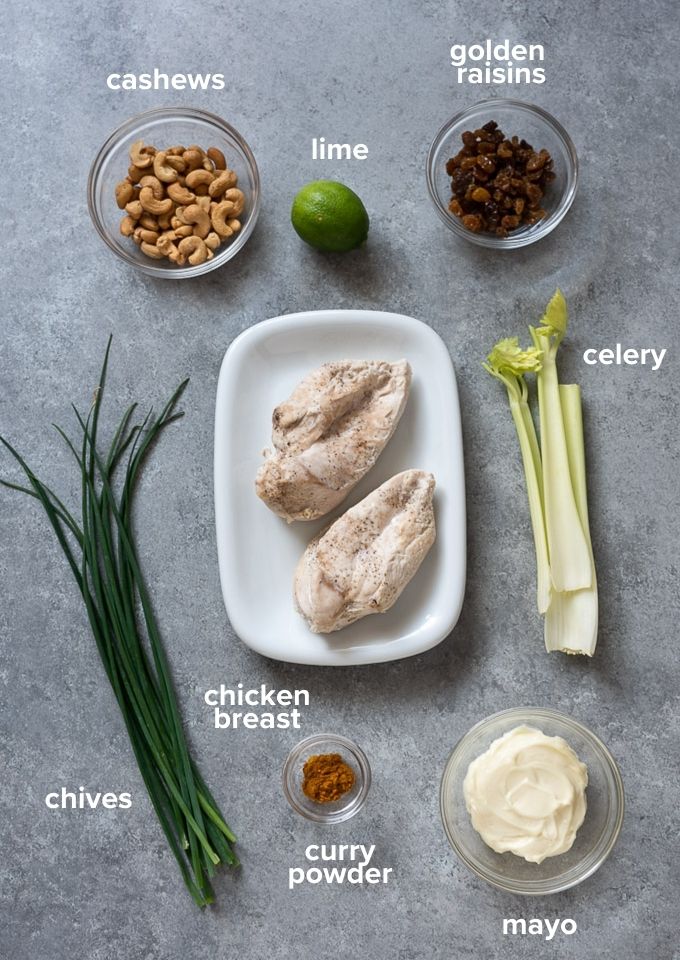 Curry chicken salad ingredients