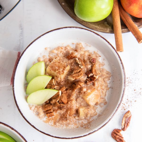 Apple Crockpot Steel Cut Oats Flavor the Moments