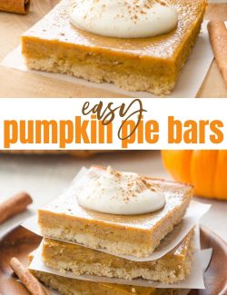 Easy pumpkin pie bars recipe long collage pin