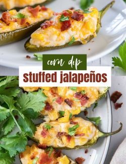 Stuffed Jalapeno Peppers short collage pin