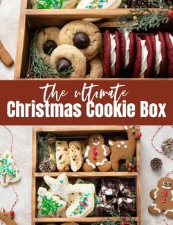 How to make Christmas cookie boxes long collage pin