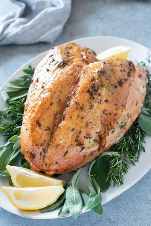 Simple Herb and Garlic Roasted Turkey Breast