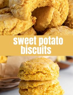 Sweet potato biscuit recipe long collage pin