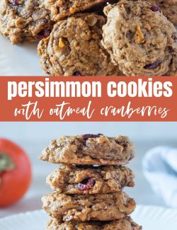 Persimmon cookies long collage pin