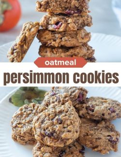 Persimmon cookie recipe short collage pin