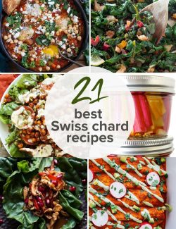 21 best Swiss chard recipes collage pin
