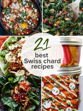 21 best Swiss chard recipes collage pin