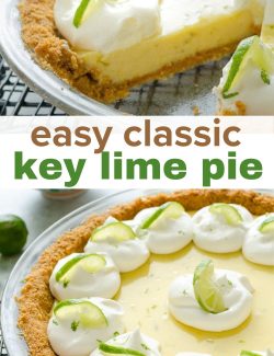 Easy Classic Key Lime Pie long collage pin