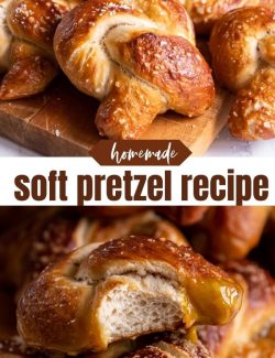 Soft pretzel recipe short collage pin