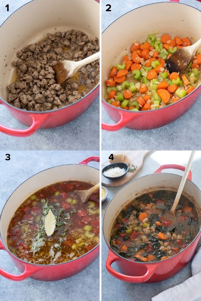 How to make sausage kale soup