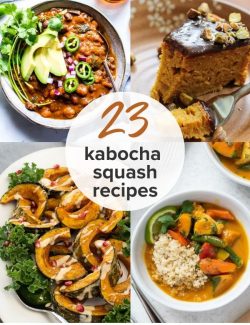 Kabocha squash recipes collage pin