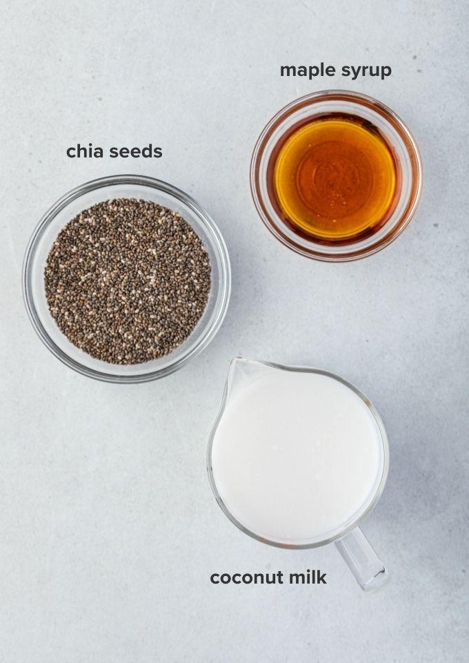 Chia seed pudding recipe ingredients