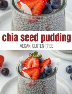 Chia seed pudding recipe long collage pin