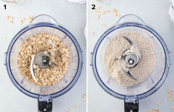 How to make oat flour collage