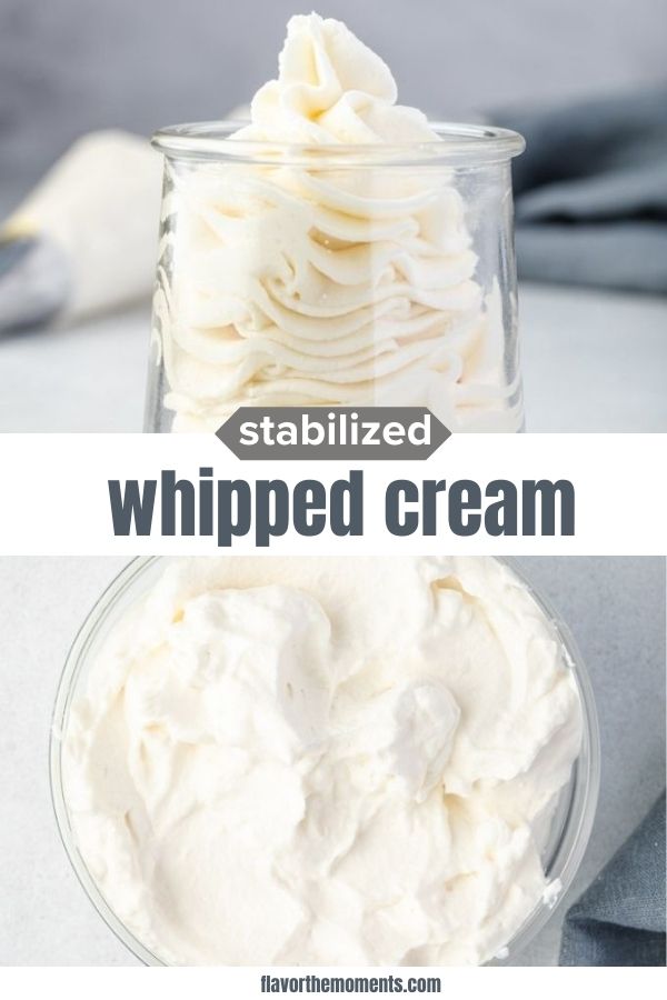 Stabilized Whipped Cream Flavor the Moments