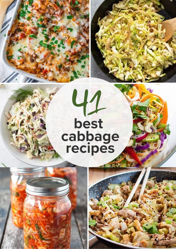 41 Best Cabbage recipes long collage pin