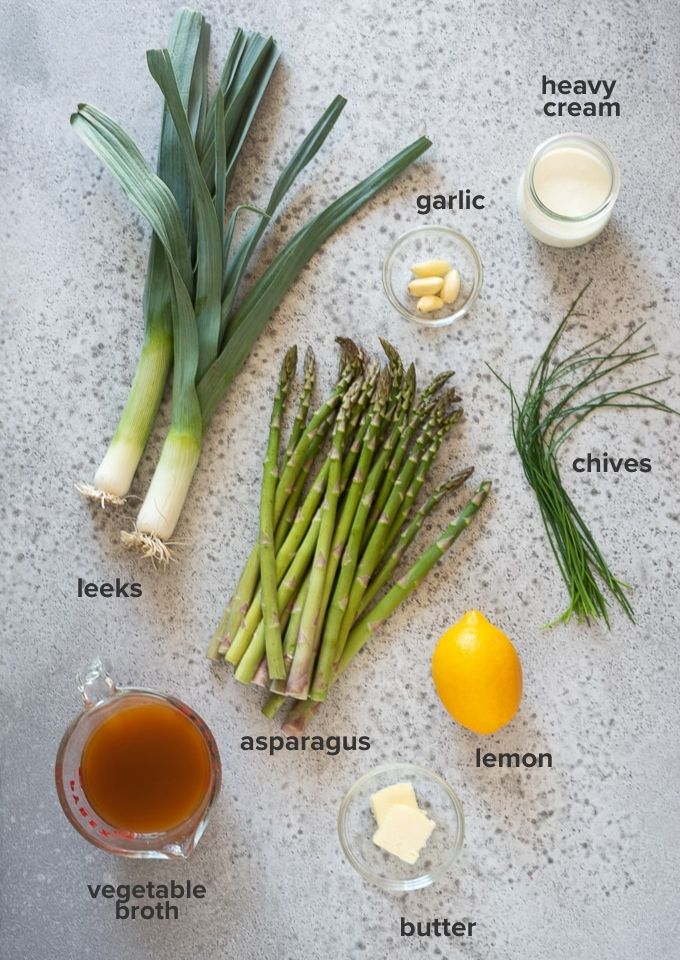Aspragus soup recipe ingredients
