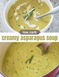 Creamy Asparagus Soup short collage pin