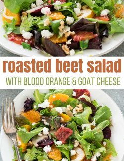 Roasted Beet goat cheese salad long pin