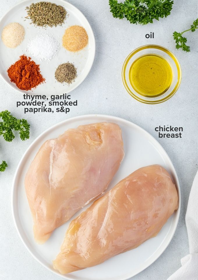 Air fryer chicken breast recipe ingredients
