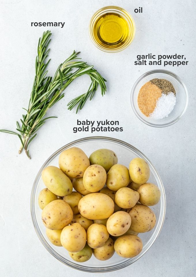 Air fryer potatoes recipe ingredients