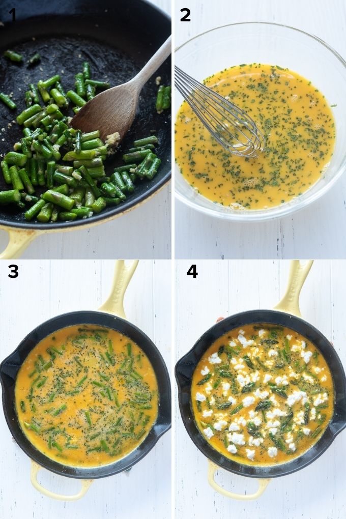 How to make asparagus frittata recipe