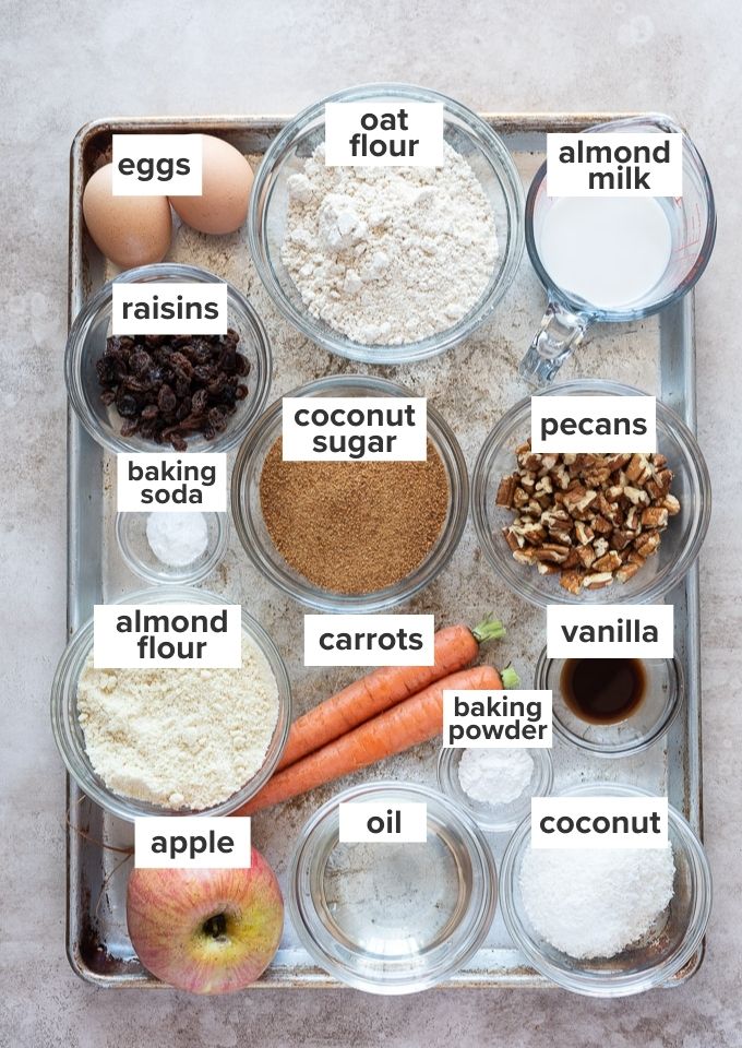 Morning glory muffins recipe ingredients